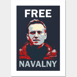 Free Navalny 2024 Posters and Art